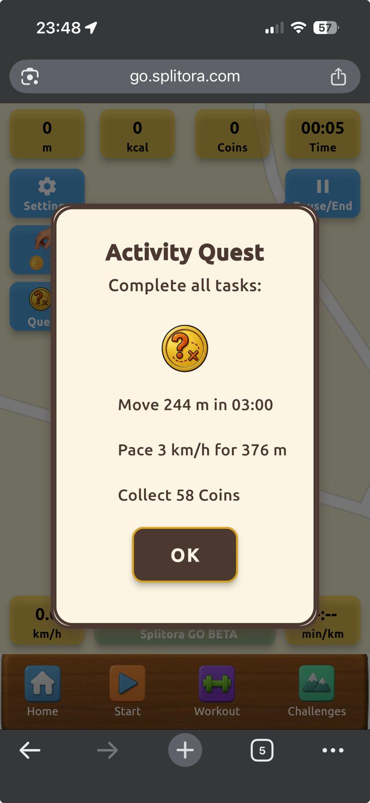 In-app Quest details